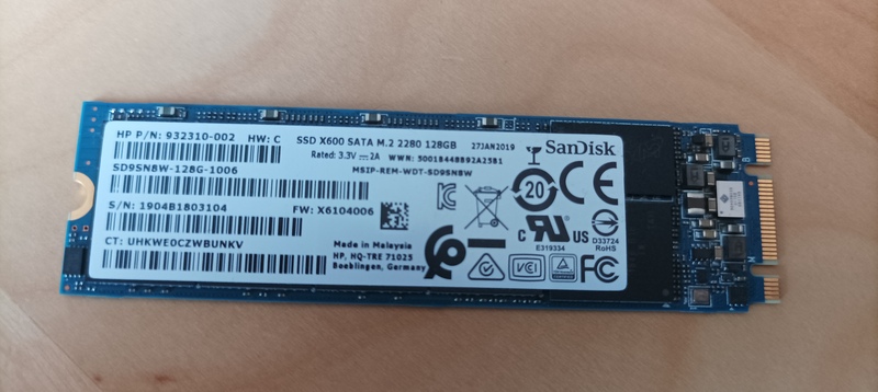 SSD 128 GB M.2